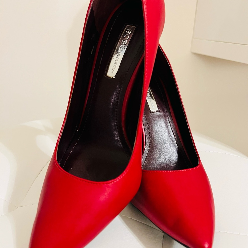 BCBGeneration Vibrant Red Heels